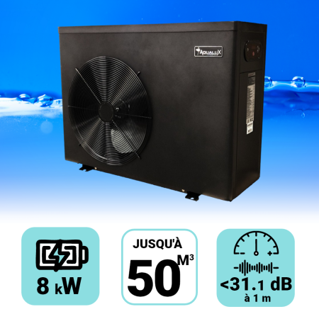 Pompe à chaleur Inverter 8 kW pour piscine 40-50m3