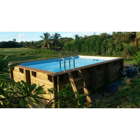 Piscine Bois Luxe Rectangulaire 420x320x145 cm