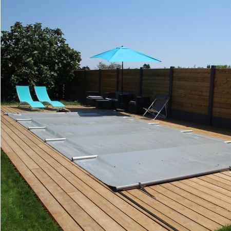 Bâche à barres pour  Piscine Bois Spark 520x320 