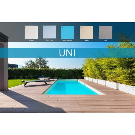 Liner 90/100ème pour Piscine Bois Luxe Rectangulaire avec Plage Immergée 420 x 320 x 131 cm