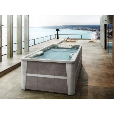 Spa Avec Meuble Swimspa MEDITERRANEA Chromotherapie LEKINGSTORE