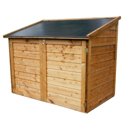 Le coffre de jardin en bois Trocadéro de 1200L est un ajout pratique et élégant à votre espace extérieur. Fabriqué en bois de qualité, il offre une solution de rangement fiable pour vos affaires d'extérieur. Avec sa grande capacité de stockage et son desi