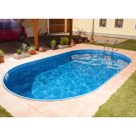 Piscine Allongée Ibiza Acier à enterrer 7.0 x 3.5 x 1.5 m