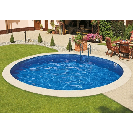 Piscine Ronde Ibiza Acier à enterrer D6 x 1.5 m