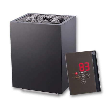 Poêle à sauna BLACKFIN 9kW + commande externe