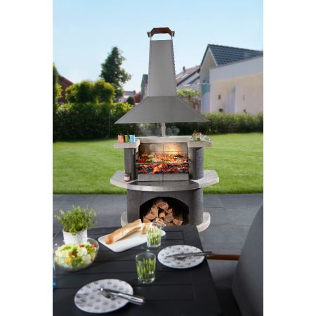 Barbecue ZURICH en Béton Armé Anthracite BUSCHBECK