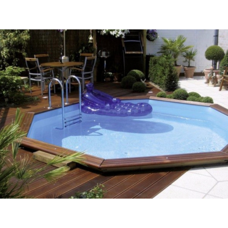 Piscine Bois TONGA NORTLAND UBBINK Ronde en Kit 430x120cm - LEKINGSTORE