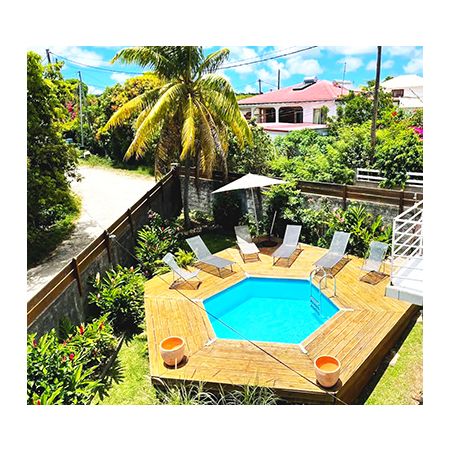 Piscine Bois Spark Ronde Hexagonale ⌀400x115cm