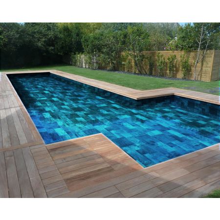 Piscine Bois Super Max Rectangulaire 2000x820x145 cm Pierre de Bali