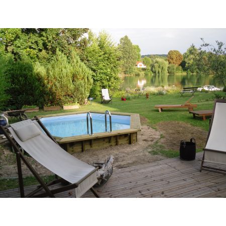 Piscine Bois Hexagonale Ubbink 410x120 cm 