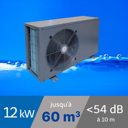 Pompe à chaleur Heatermax Inverter 12 kW pour piscine de 20-60m3