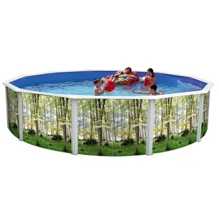 Piscine Ronde BOSQUE Acier 350 x H 120cm 