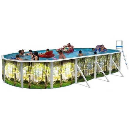 Piscine allongee BOSQUE Acier 640 x 366 cm x H 120cm LEKINGSTORE