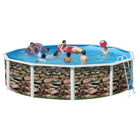 Piscine Ronde MUR Acier 350 cm x H 120cm