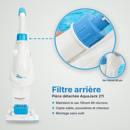 Filtre arrière pour aspirateur AquaJack 211