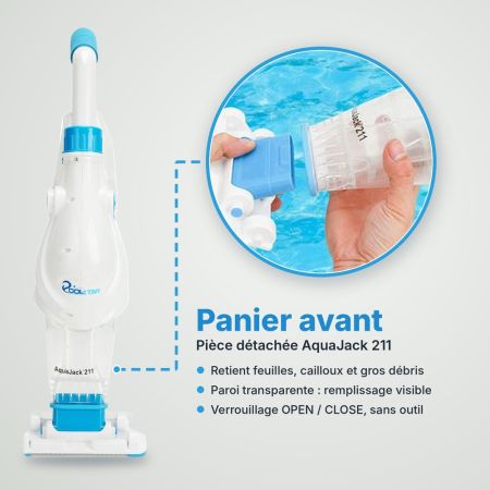 Panier de filtre arrière pour aspirateur AquaJack 211