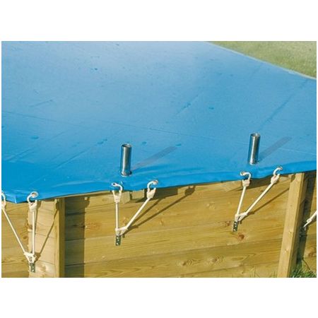 Bâche hiver pour piscine ronde octogonale UBBINK ⌀ 360 cm