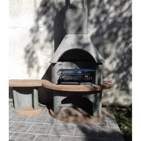 Barbecue Béton Armé CARMEN avec Table de Travail BUSCHBECK