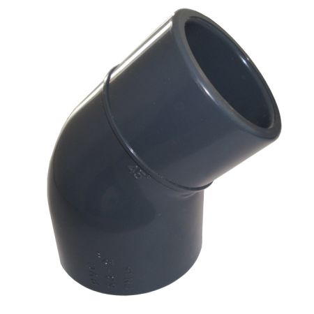 Raccord PVC Coude 45° 50x50/40mm - PN 16