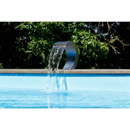 Cascade MAMBA S-LED Inox pour Piscine UBBINK