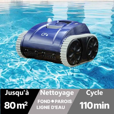 Robot piscine Fond Paroi Ligne d'eau ORCA 200 sans fil