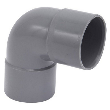 Raccord PVC évacuation Coude 90° 50mm FF 