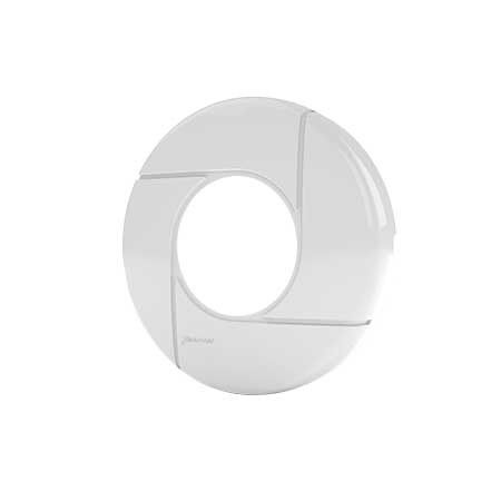 Enjoliveur blanc rond pour projecteur tubulaire