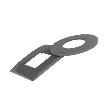 Enjoliveur carré pour projecteur WELTICO gris anthracite