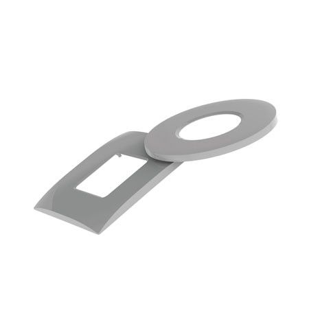 Enjoliveur carré pour projecteur WELTICO gris clair