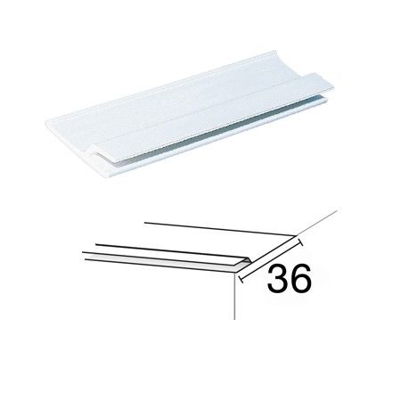 Profilé fixation hung PVC 36 mm lg 2.40 m