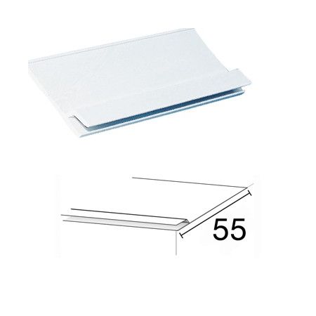 Profilé fixation hung PVC 55 mm lg 2.40 m