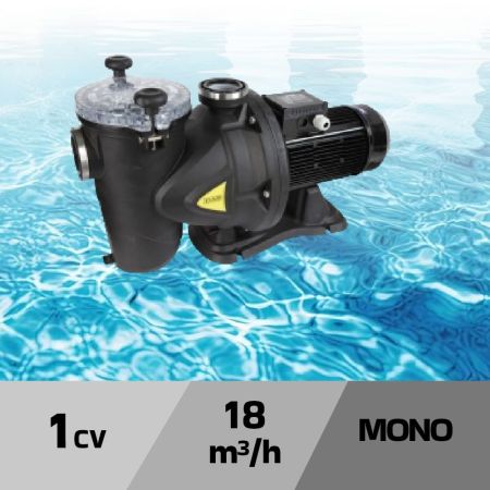 Pompe de filtration EUROSWIM 18 m³/h 1 cv mono