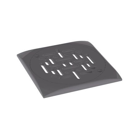 Grille + bride bonde de fond WELTICO carrée gris anthracite