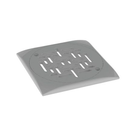 Grille + bride bonde de fond WELTICO carrée gris clair