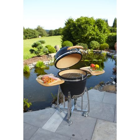 Kit de Barbecue Kamado XL Noir 130x121x73cm