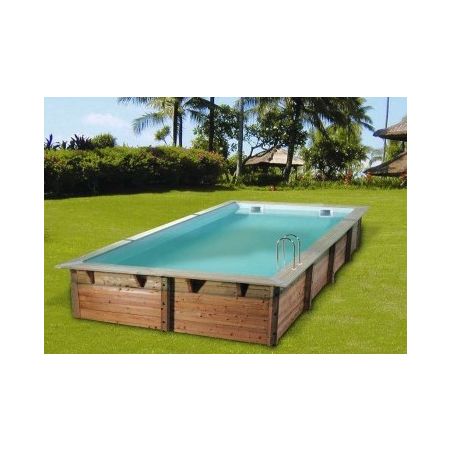 Liner Bleu 75/100 eme pour Piscine Bois Rectangulaire 420x320x131 cm 