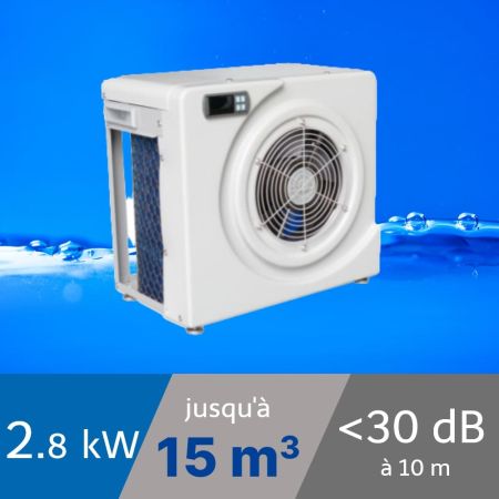 Pompe à chaleur Spark 2.8 kW pour piscine de 10-20m3