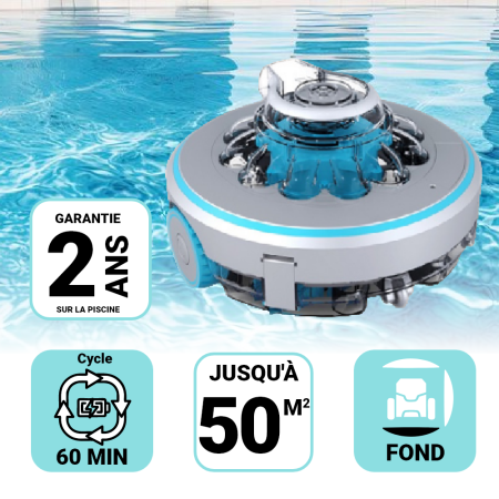 Robot piscine Fond AQUAJACK 600 Sans Fil