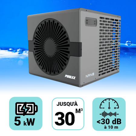 Pompe &agrave; chaleur Poolex Nano  R&eacute;versible 5kW