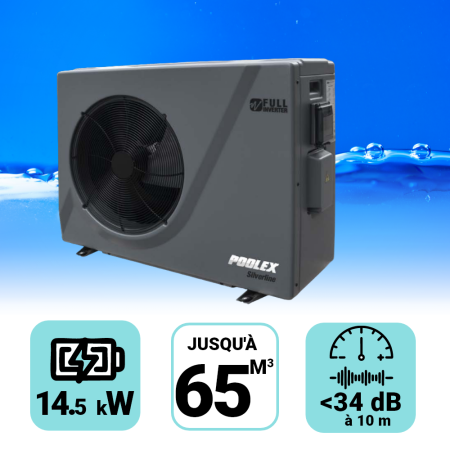Pompe à chaleur Poolex Silverline 14.5 kW pour piscine de 65 à 80m3