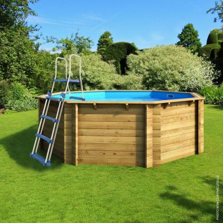 Piscine bois Hexagonale 395x117 cm