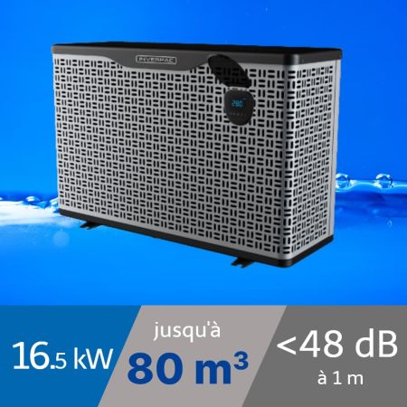 Pompe à chaleur Platinium Boost 16.5 kW pour piscine de 80m3