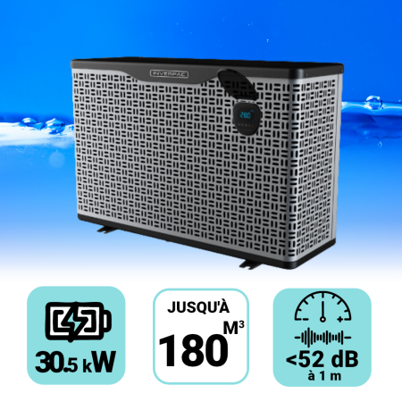 Pompe à chaleur Platinium Boost 30.5 kW pour piscine de 70-180m3
