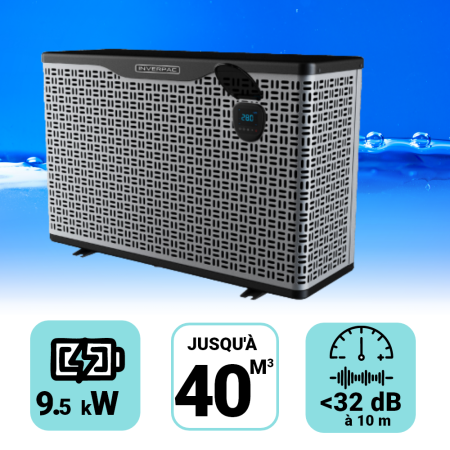Pompe à chaleur Platinium Boost 9.5 kW pour piscine 20-40m3