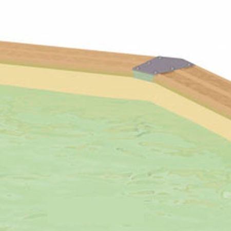 Liner Beige 75/100ème pour piscine Rectangulaire 450 x 250 x H140 cm