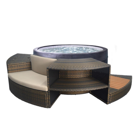 Spa Gonflable Rond Vita 4 Places + Mobilier ( 5 éléments)