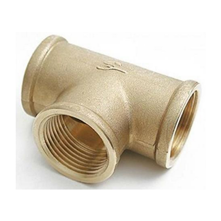 Raccord laiton té 90° femelle diamètre 1/2 – Pn 25- 