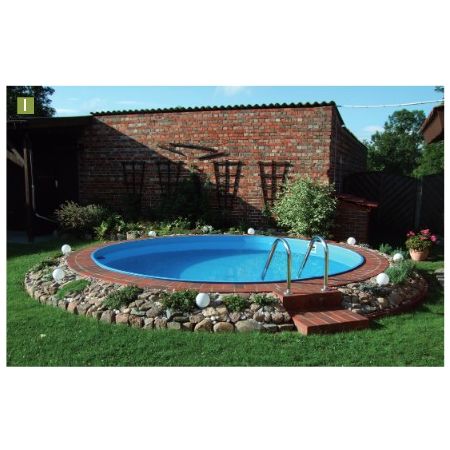 Piscine MACHALA D4.50 x H1.20 Enterrée Acier Ronde