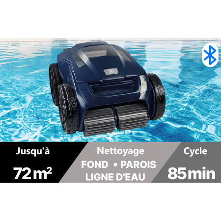 Robot de Piscine Zodiac ALPHA iQ PRO Fond / paroi / ligne d'eau RA 6300 iQ