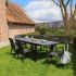 Ensemble de jardin STAR 6/10 places Noir 6 fauteuils et 4 chaises pliantes